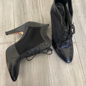 Loeffler Randall “Georgia” Mesh Panel Booties 6